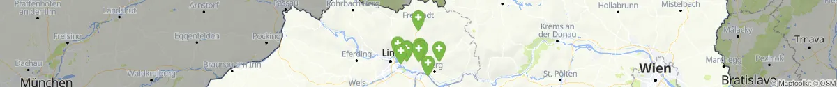 Kartenansicht für Apotheken-Notdienste in der Nähe von Kefermarkt (Freistadt, Oberösterreich)